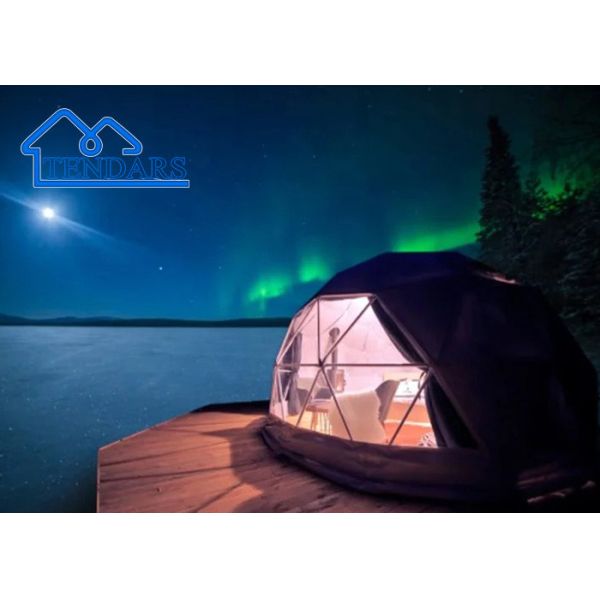На открытом воздухе 8м семейный кемпинг Глампинг палаточный купол с ванной, курортный кемпинг палаты для 2-4 человек