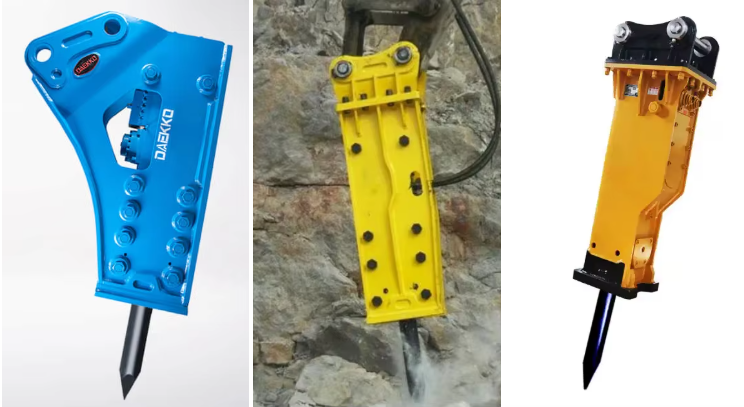 Heavy-Duty Hydraulic Break Hammer Powerful Demolition Tool for 0.5-10T Excavators Mini Construction Machinery