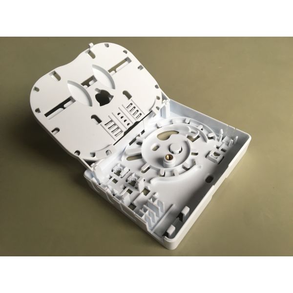 2 Port 2 Core Fiber Optical Termination Box FTTH Indoor Face Plate Socket SC/UPC