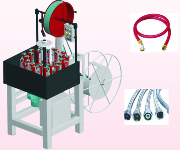 24 Spindles Pipe Production Line , Stainles Steel Hose Braiding Machine