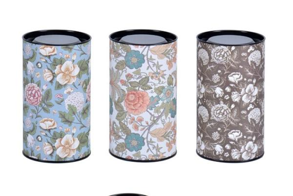 Latas móveis personalizadas do papel de alinhamento da folha da tampa do metal que empacotam para o chá do alimento