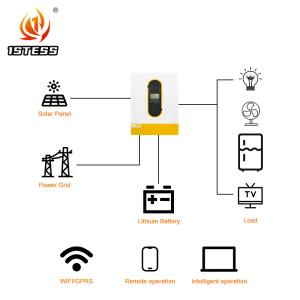 Contrôleur de charge solaire MPPT en gros, onduleur 6,2 kW hors réseau, onduleur