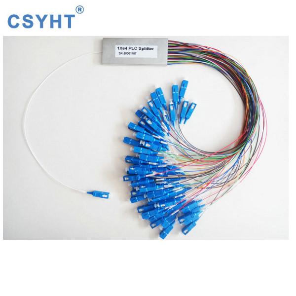 Tubo de aço audio do PLC 1x8 do divisor do cabo da fibra ótica durável para o projeto da rede FTTH