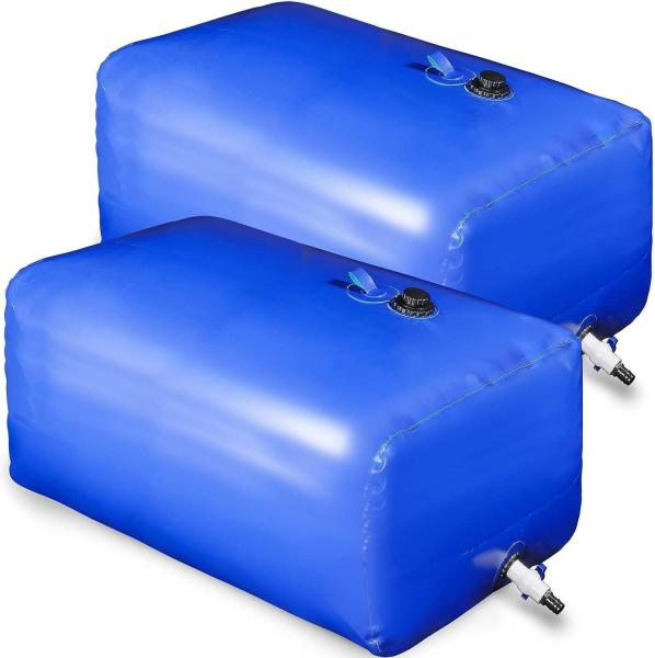 Water Bladder Storage Containers, Foldable Portable Water Tank Large Capacity Soft Water Bag, Drought Resistance, Fire Prevention, Emergency Water