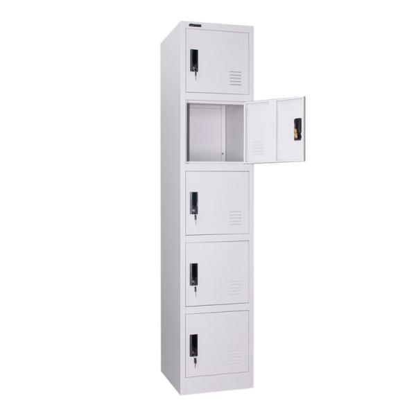 5 Doors Structure Steel Wardrobe Locker For Home / Office