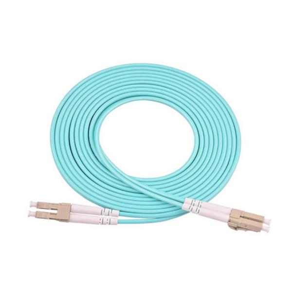 multimode lc lc connector om4 50/125 duplex jumper lszh jacket 1m fiber optic patch cord