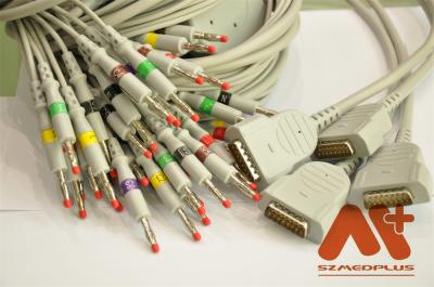 Câble lié directement compatible d'électrocardiogramme de soins de santé de GE - 2104727-001