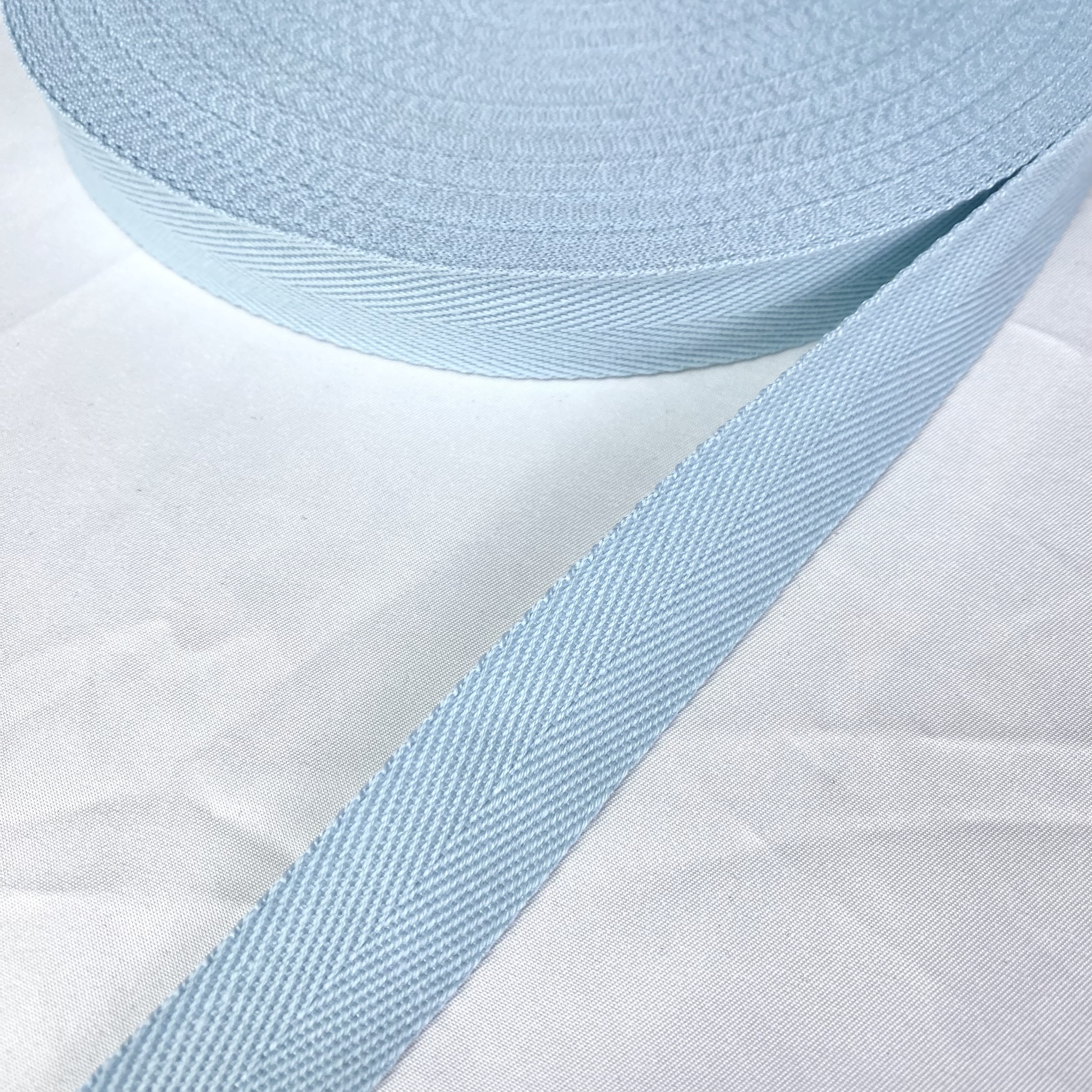 Herringbone polyester-cotton webbing Various colors Backpack strap Belt Handbag strap