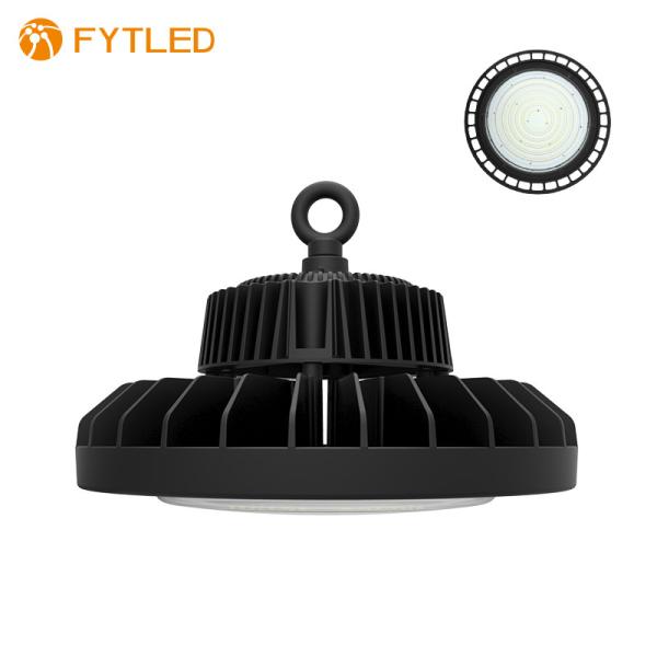 Black IK10 Protection Dimmable LED High Bay Lights , UFO 150W LED High Bay