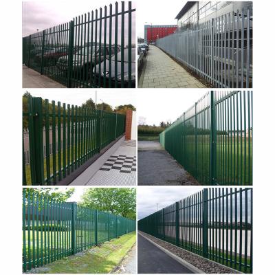 Powder Coated Steel Square Tube Flat Top Fence Panels Wrought Iron Picket Ornamental