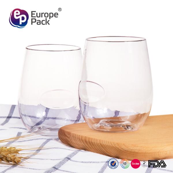 Funny High Quality Plastik Couple Cup for Wholesale Transparent Smoothie Plastic Cup Beverage & Food Dringking Cup