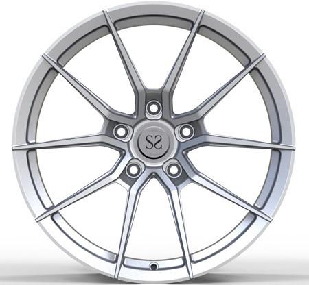 1-Piece Matte Silver 20inch Alloy Rims For Porsche 911 Car Wheels Forged Center Blanks