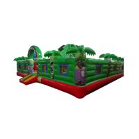 curso de obstáculo inflável Jumper Bounce House Amusement Park do PVC de 0.55mm