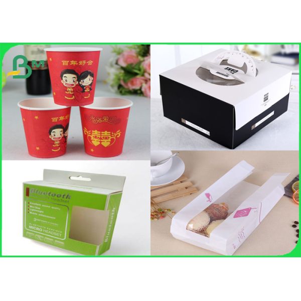 315gsm ( With 15g PE ) Heatable FDA Approved FBB Board For Waterproof Packing