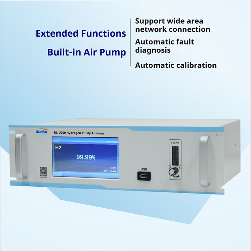 Metal Hydrogen Gas Analyzer H2 Gas Detector Customizable Industrial Gas Meter