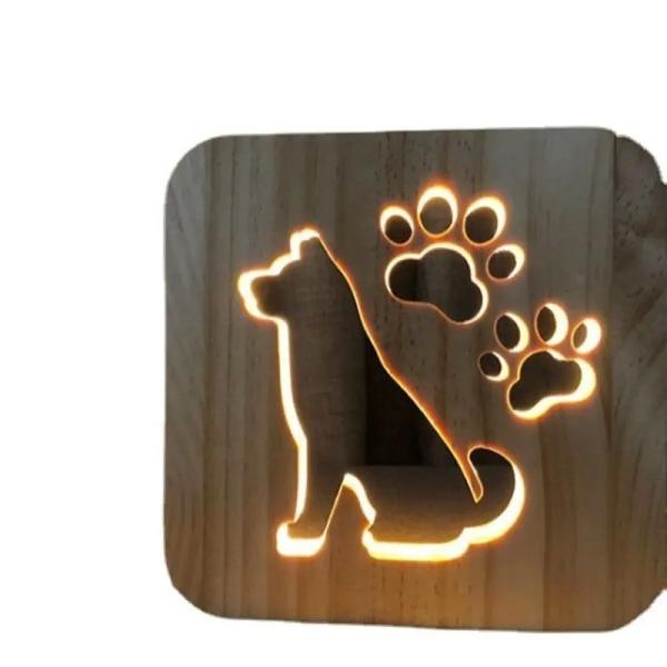 Wooden Carving Night Light For Bedroom Decoration, Valentine's Day for Women Girls Boys Kids