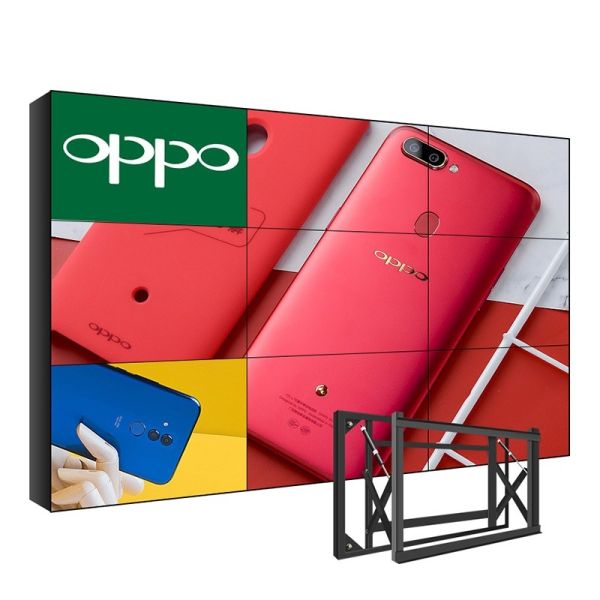 700 Nits Control Room Video Walls RGB Vertical Stripe Panels 55inch Super Narrow Bezel 0.88mm