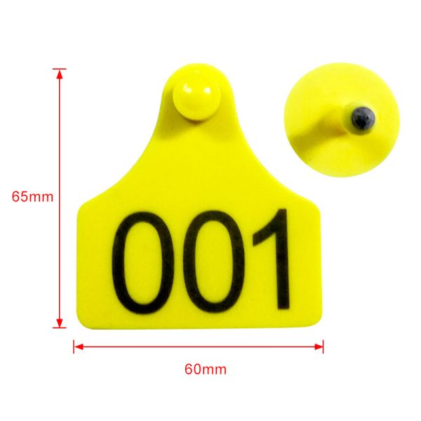 cow ear tags,65*60mm