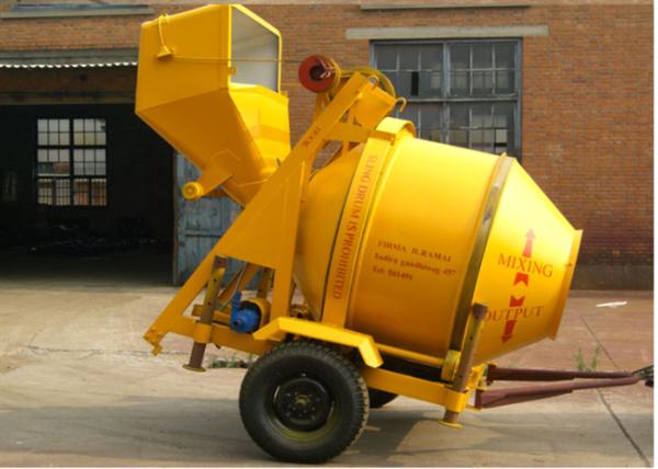 5.5KW Electric Motor Concrete Batch Plant , 0.35CBM  Mobile Electric Concrete Mixer Equipment