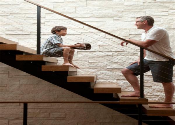 Customized Stainless Steel Wire Railing Systems , Stainless Steel Wire Balustrade