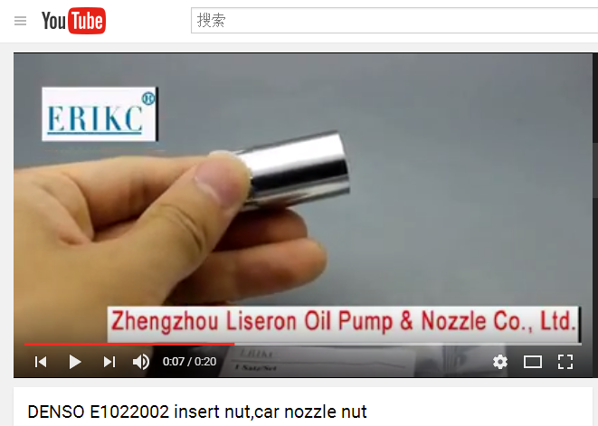 ERIKC common rail injector nozzle nut E1022003 , denso nozzle and hex nut assembly injector nozzle cap nut