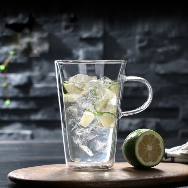 Судомойки/кофейная чашка 3,58 микроволн стеклянная медленно двигают высокий элегантный дизайн