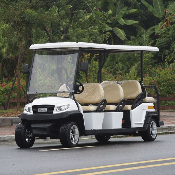 ISO Approved 48V Trojan Battery Electric Sightseeing Passenger Car with Curtis Controller for Energy-Efficient Operation in Outdoor Tourist Attractions