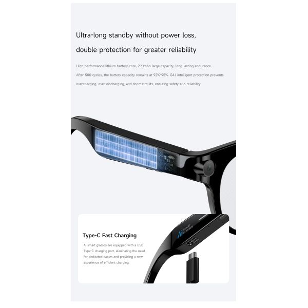 M89 AR AI Smart Glasses 1080P Dual Camera Magnetic Charging 2MP Video WiFi Transfer Metaverse Translation Gesture Control IP67