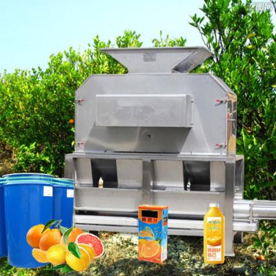SUS304 500T/D Linha de processamento de citrinos Extração automática de suco