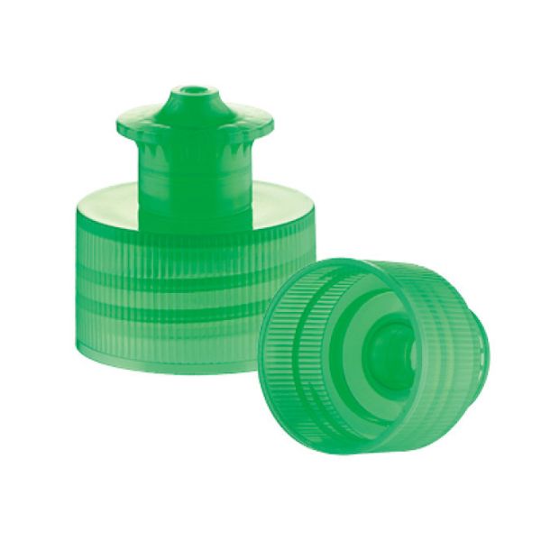 JL-CP103A 24 28 410 push pull bottle caps Smooth Ribbed PP Plastic for Sport Water Bottle