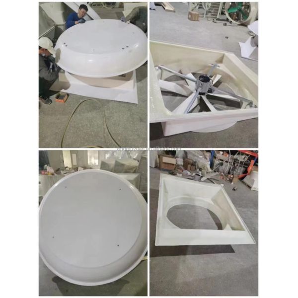 Ventilateur d'échappement d'entrepôt de serre Ventilateur de serre Ventilateur de toit en acier en fibre de verre