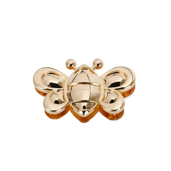 Versatile Handbag Lock Hardware With Decorated Bee Shape Handbag Metal Lock