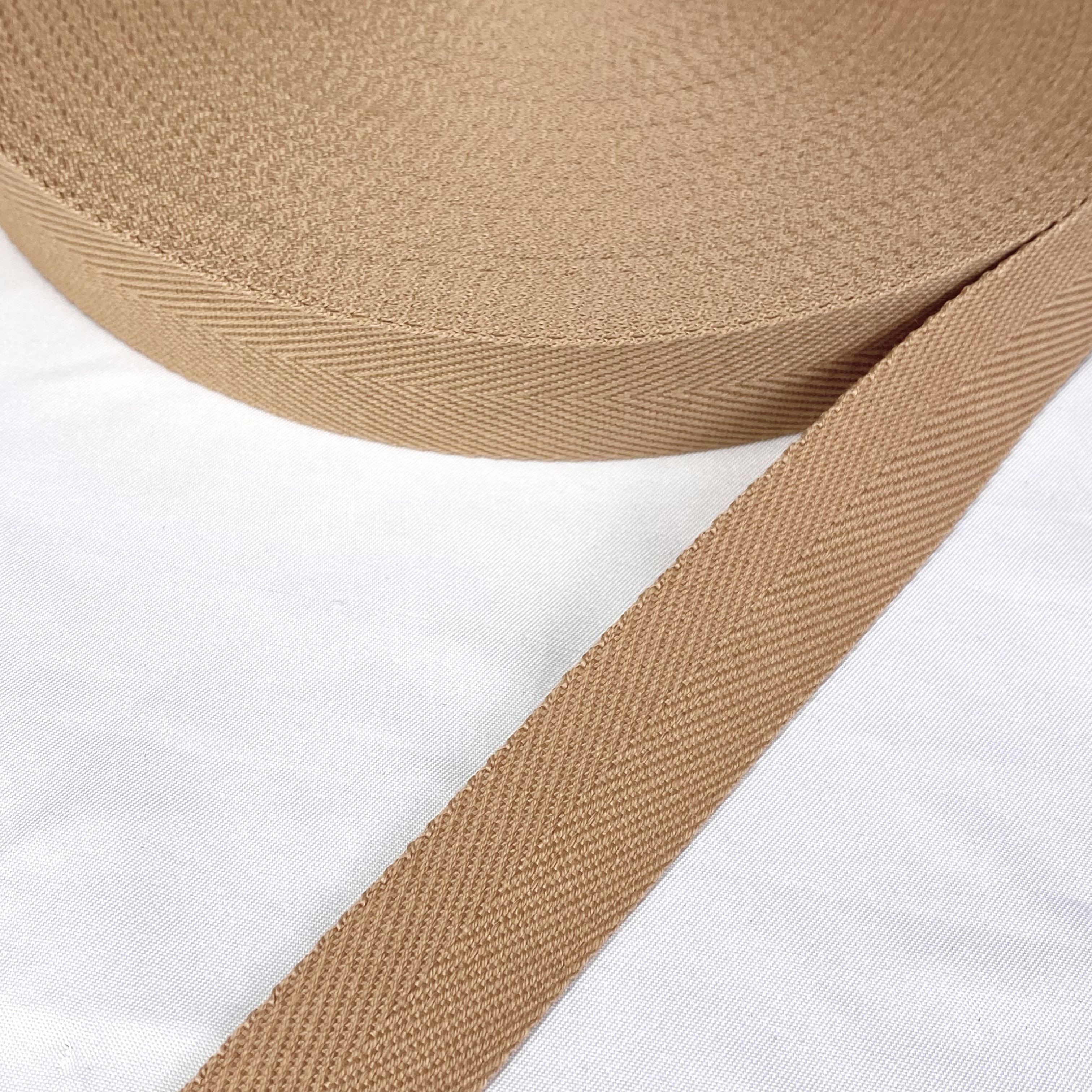 Herringbone polyester-cotton webbing Various colors Backpack strap Belt Handbag strap