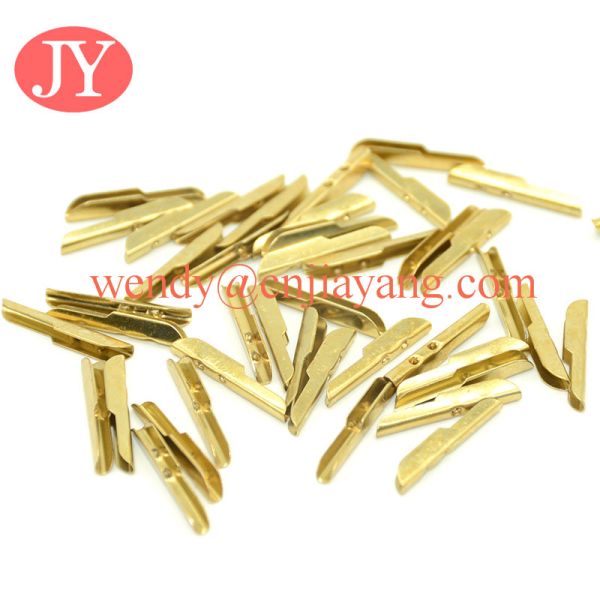 factory price jiayang gold size sharp end tip for elastic lace metal t tip barb