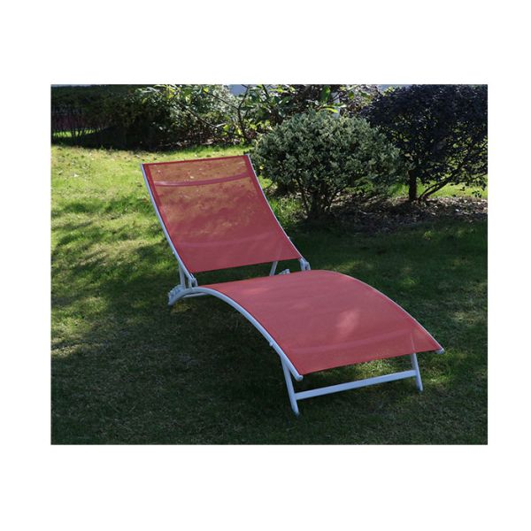 Customized Textilene Reclining Lounger Outdoor Swimming Pool Furniture