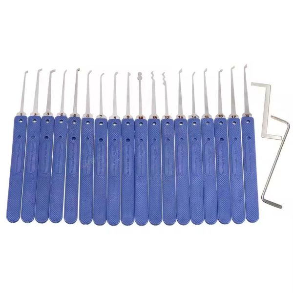 18 pieces KLOM Stainless Steel Lock Pick Set Lock Opener Locksmith Supplies Picks