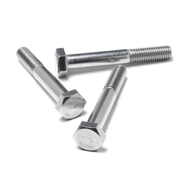 China Fasteners High Precision SS304 Stainless Steel Half Thread Hex Bolts