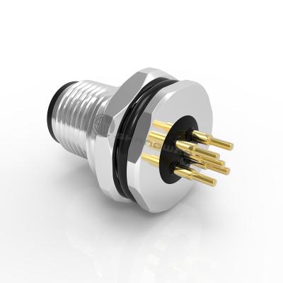 20A Conector de alimentação montado em painel de liga de cobre IP67 Isolamento de PVC/Nylon até 600V