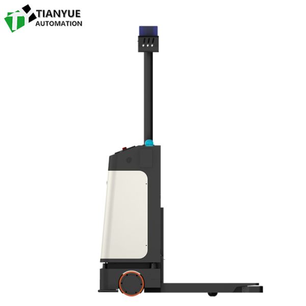 Intelligent Unmanned Forklift with 300mm Lifting Height LiDAR And Vision-based SLAM Navigation and Front Bumper Safety Anti-Collision Edge