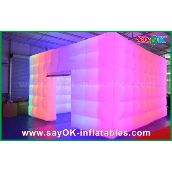3 el club nocturno inflable de la tienda del aire de la tienda del hombre del paño inflable del cubo 5x5m Oxford con la luz colorida puede hacer a Logo Print