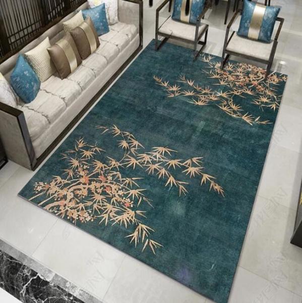 New Chinese Style Bedroom Floor Carpets 200*300cm Washable Rectangle Living Room Carpet