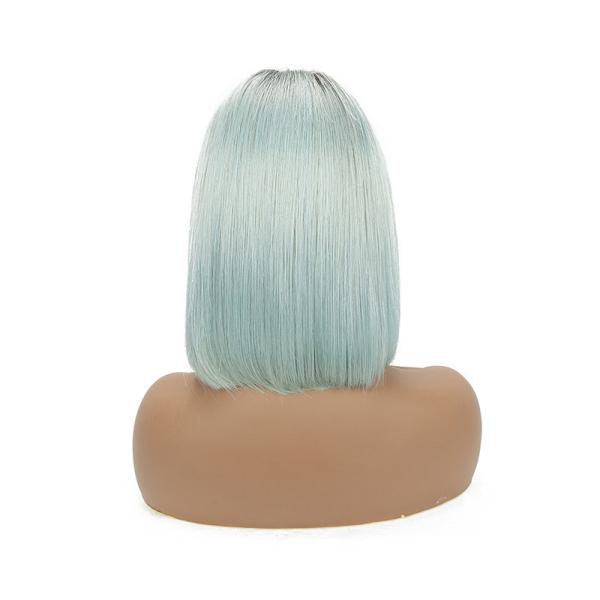 Perucas retas curtos da parte dianteira do laço do cabelo humano do GV com a cutícula do cabelo do bebê alinhada
