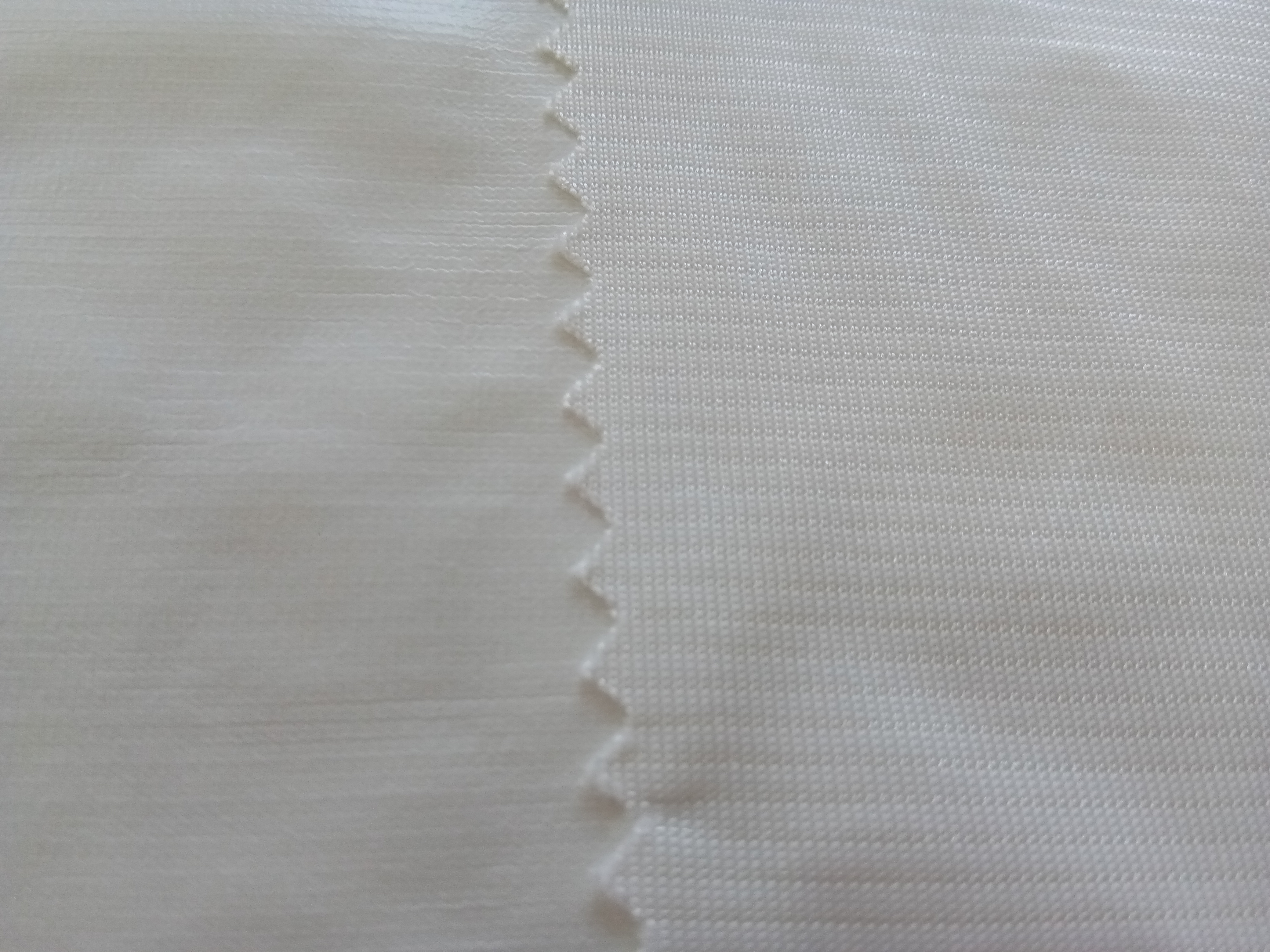 White 100% Nylon Knit Fabric Laminated Mattress Protector Fabric Abrasion Resistance