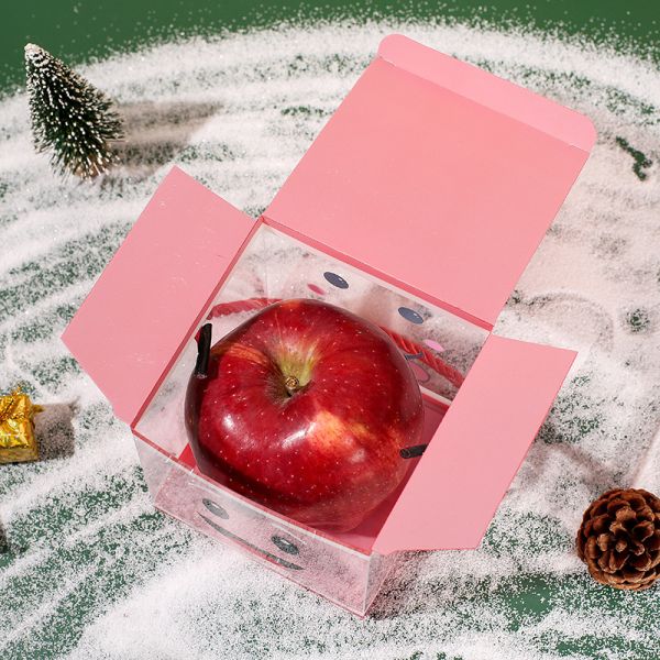 Transparent PET Square Shape Candy Box for Christmas Decoration and Gift Packaging