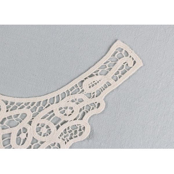 Embroidered Guipure Lace Neck Collar Applique Cotton Venice Lace For Fashion Dresses