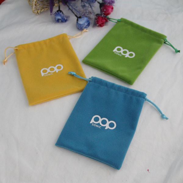 Saco de cordão colorido pequeno extravagante de veludo para o Natal/presente de Dia das Bruxas