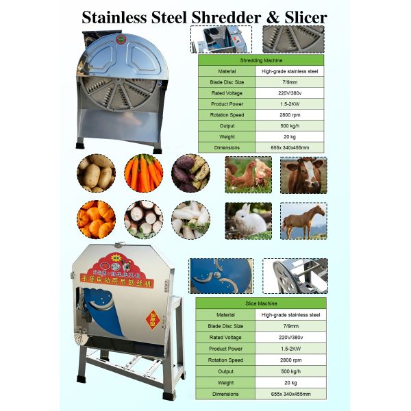 Agriculture Slicer & Shredder Durable Crop Cutter Forage Processing Equipment