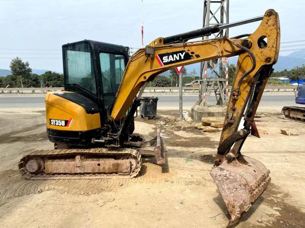 3.5TON Used Sany Excavators MINI 35U Second Hand Diggers Earth Moving Excavator