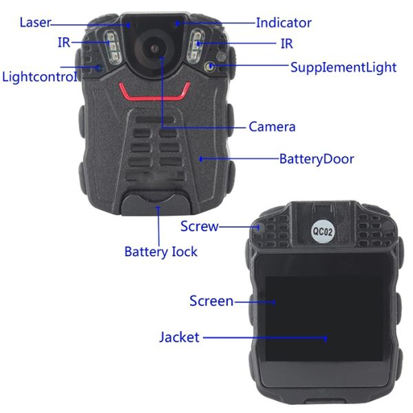 Mini Spy Body Worn Camera For Police Law Enforcement Full HD Video Camera Recorder