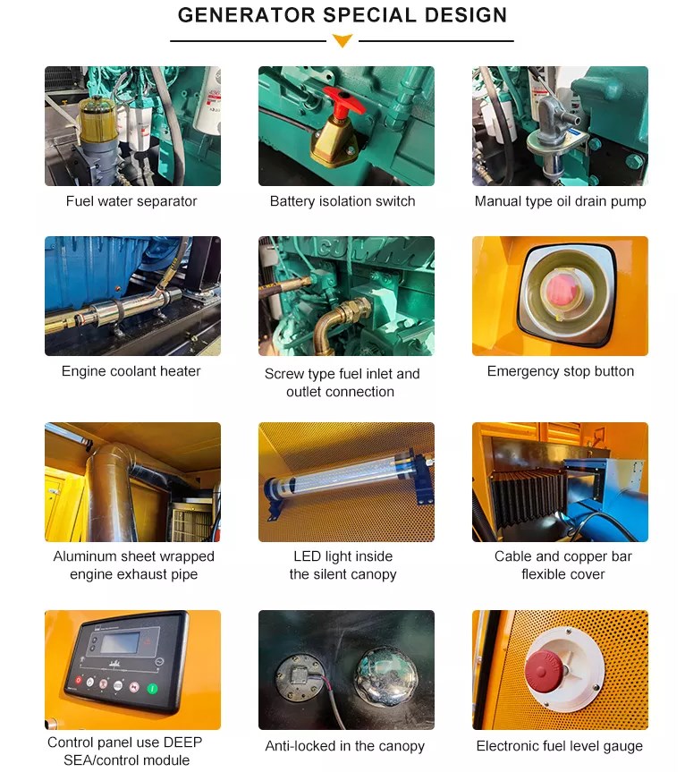 Rainproof набор Dg генератора SDEC Genset 500 Kva Cummins Cummins Stamford дизельный